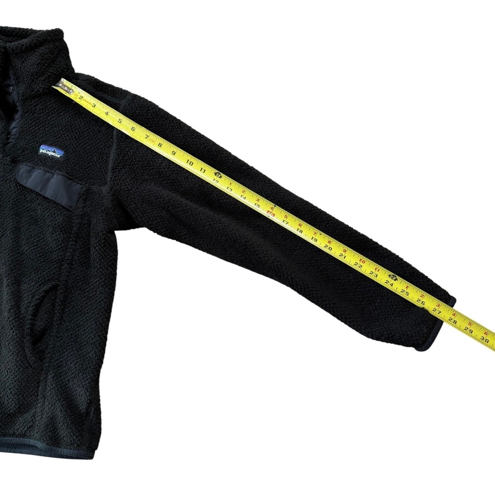 Patagonia Re-Tool Snap-T Pullover Fleece Jacket Black Womens Medium Polartec - Picture 7 of 9
